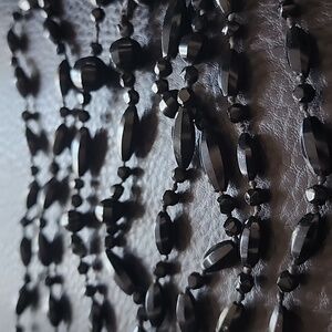 Black Faceted Bead Necklace - Women Jewelry